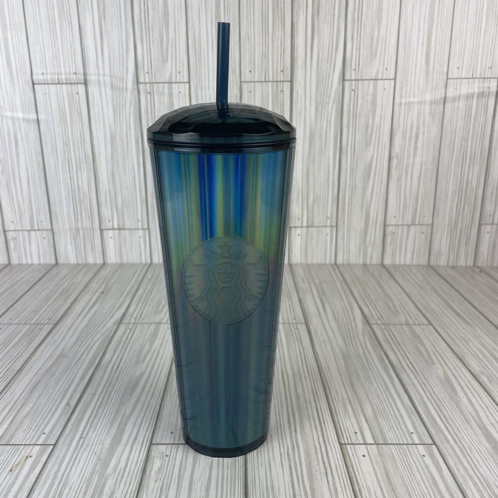 Starbucks Ocean Kaleidoscope Dome‎ Venti Tumbler Rainbow 011136293 24oz